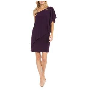 New R&M RICHARDS Women's Plum Mother Of The Bride Short Dress Size 16
